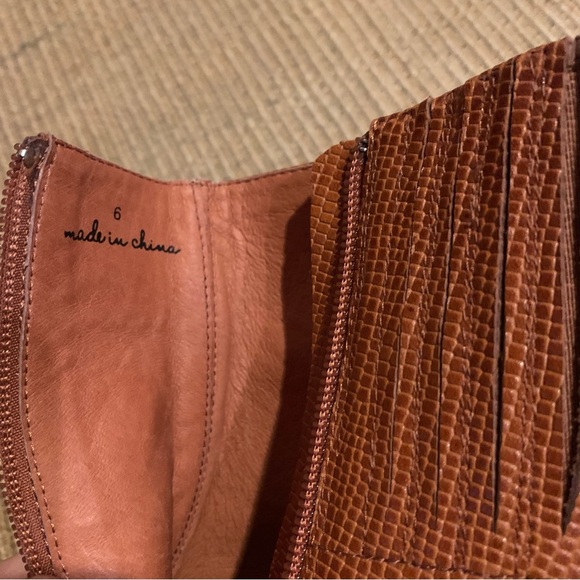 Charlotte Stone Henri Boots, 6, Brown/Tan, Retro Square Toe 60s Y2K - Picture 8 of 16